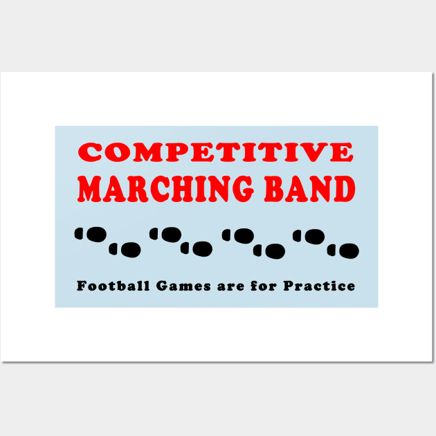 Competitive Marching Band Footprints Wall Art by Barthol Graphics